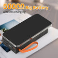 NNETM 50000mAh Magnetic Power Bank – 22.5W Fast Charging, LED Display, Multi-Device Charging