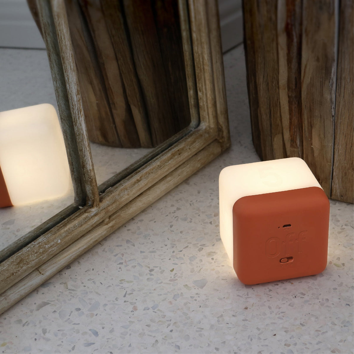 Portable LED Cube Lamp – Wireless Touch Light