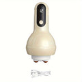 LCD Display Electric Full Body Massager - 12 Gears Adjustment(Cream)-0