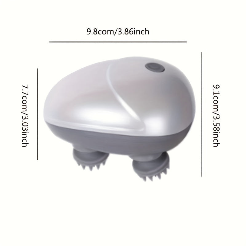 Octopus Scalp Massager - Electric Head Massager(Silvery White)-2