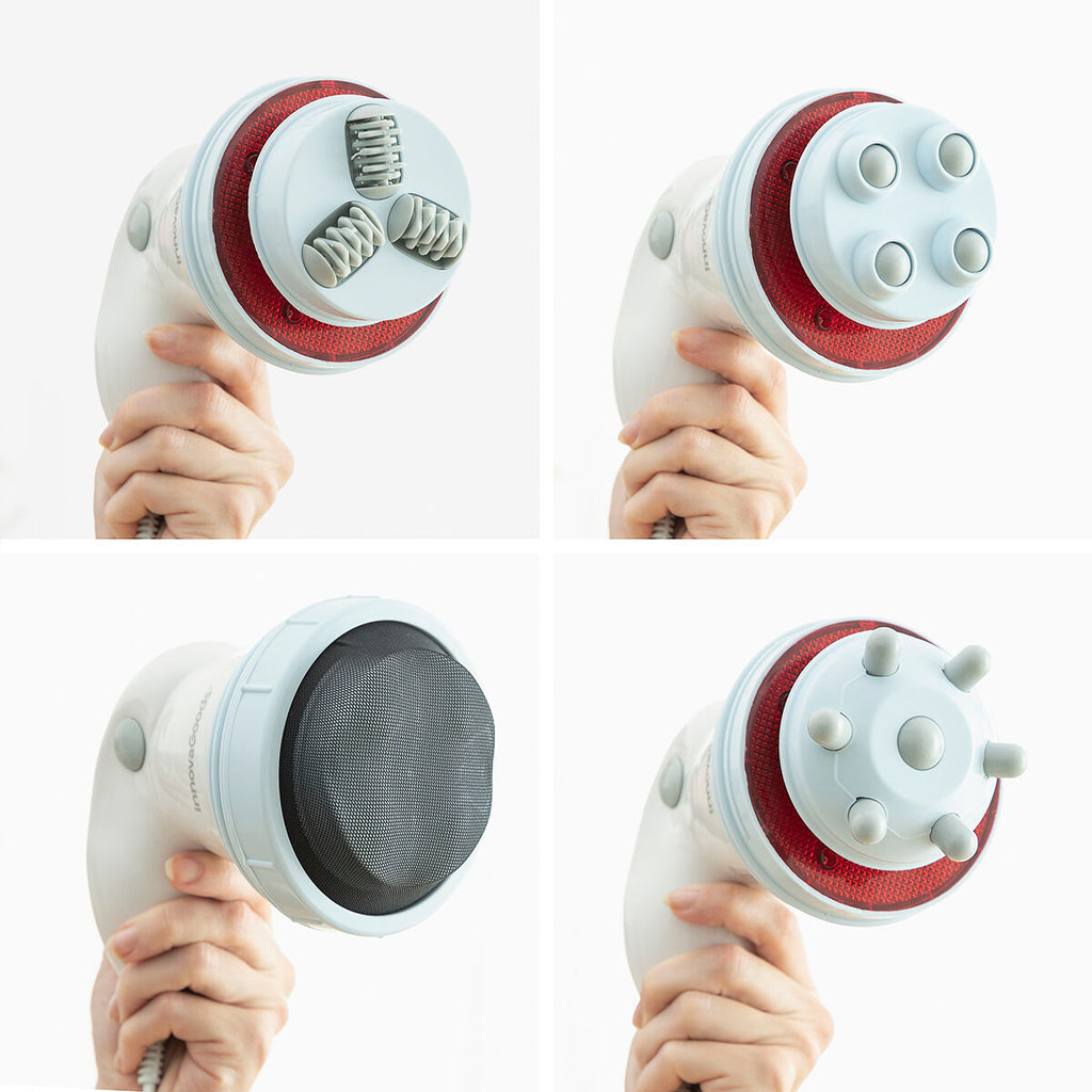 Pack Vibrating Anti-Cellulite Massager with Infrared 5 in 1 and Firming Body Lotion InnovaGoods