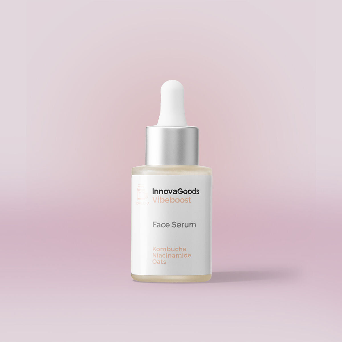 Pack Facial Massager, Kombucha Facial Serum Vibeboost 30 ml and Kombucha Facial Cream Vibecare 50 ml InnovaGoods