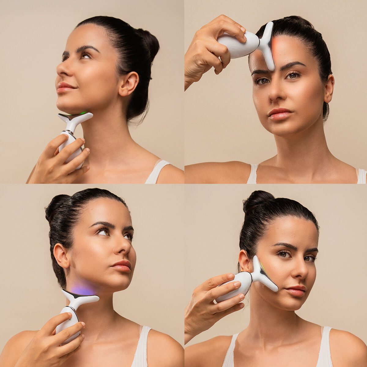Pack Facial Massager, Kombucha Facial Serum Vibeboost 30 ml and Kombucha Facial Cream Vibecare 50 ml InnovaGoods