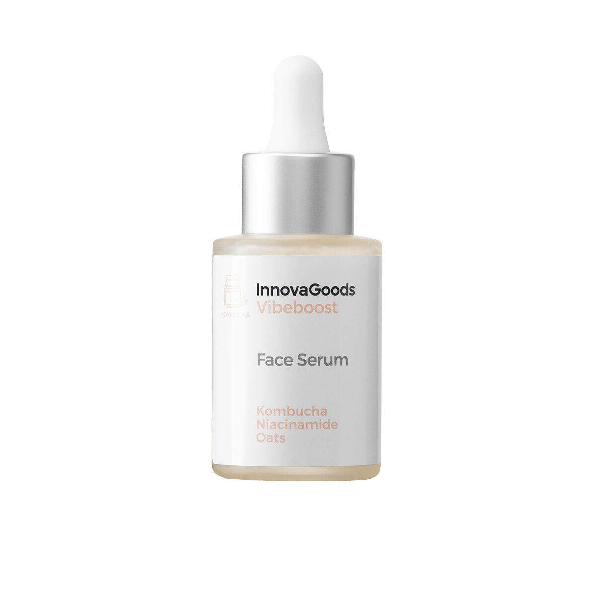 Pack Facial Massager, Kombucha Facial Serum Vibeboost 30 ml and Kombucha Facial Cream Vibecare 50 ml InnovaGoods