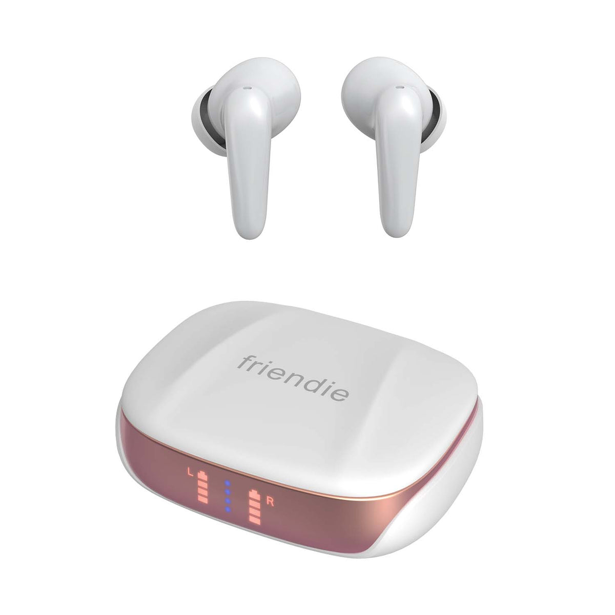 AIR Focus ANC – Premium Wireless Earbuds Pearl White & Rose Gold