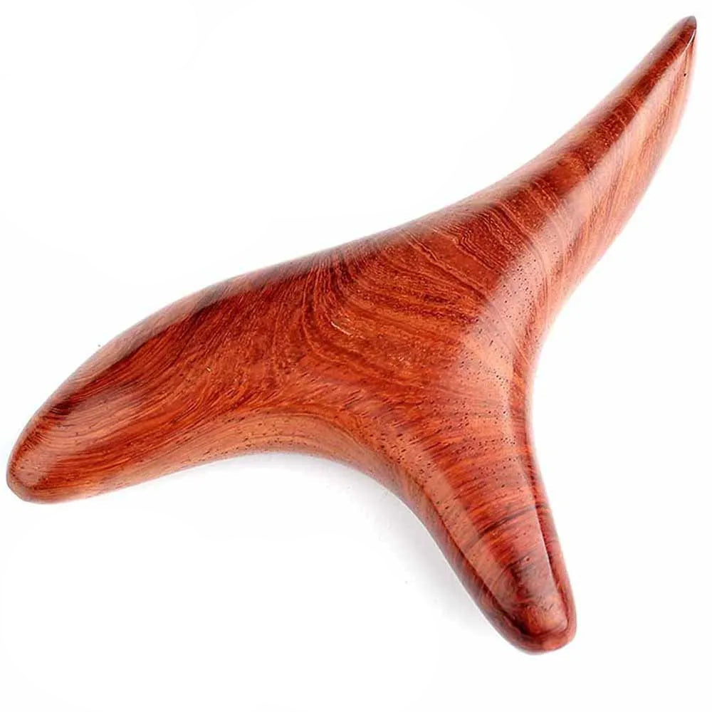 2Pcs Wood wellness Gua Sha roller Tool Brown