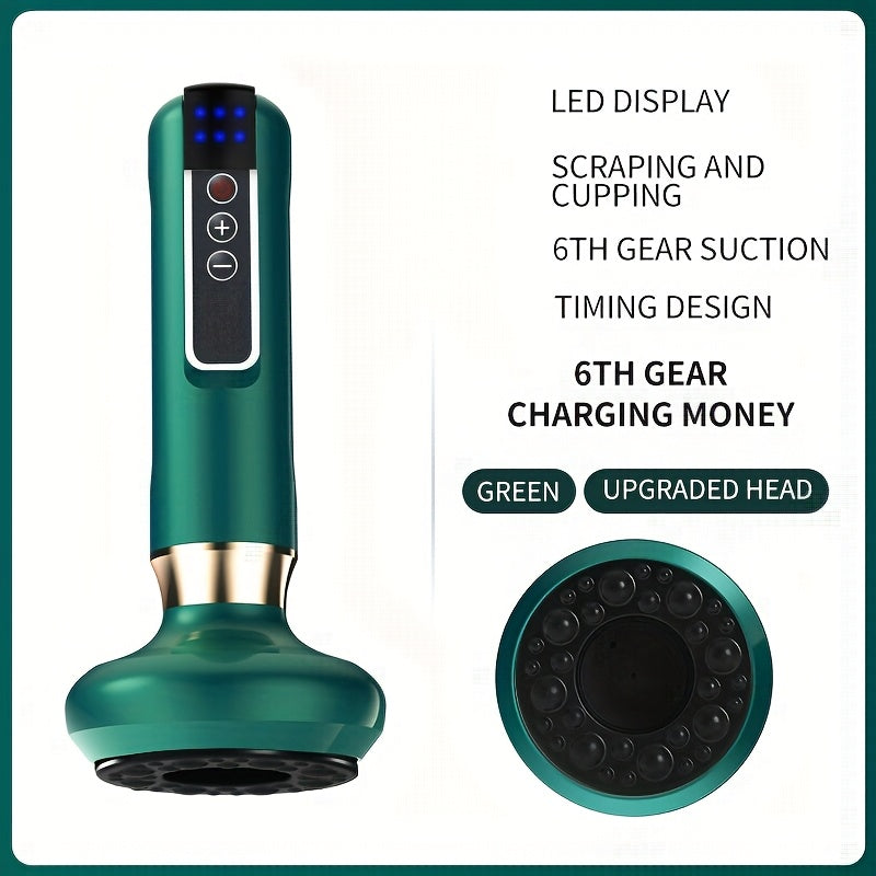 USB Rechargeable Gua Sha 6-Speed Massage Tool